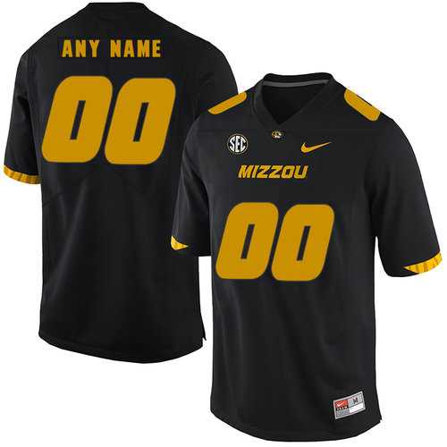 Mens Missouri Tigers Customized Black Nike College Football Jersey